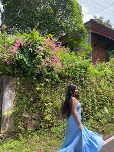 Flowy Blue Maxi Dress