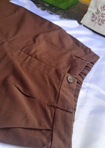 Brown Wide Leg Pants - 14