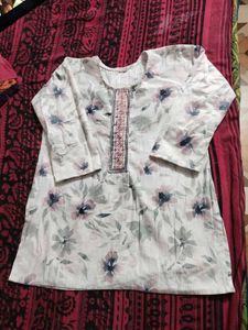 Floral Print Kurta