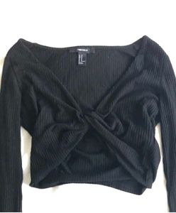 Black Twist Forever 21 Top