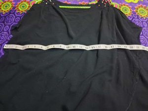 Elegant Black Cold Shoulder Top