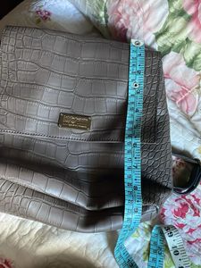 Stylish Croc-Embossed Shoulder Bag pure leather