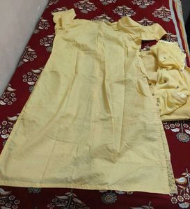 Elegant Yellow Kurta Set with Dupatta