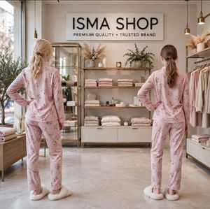 Pink Floral Print Pajama Set