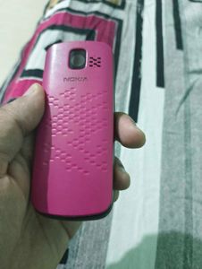 Pink Nokia Feature Phone