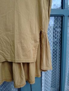 Mustard Yellow Ruffle Dress