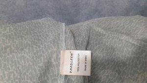 Olive Light Blue Georgette Top