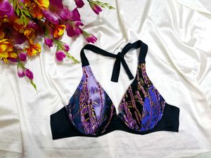 🇳🇿💫🎀Exotic Print Halter Bikini Top