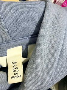 L H&amp;M Blue Oversized Hoodie