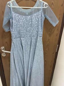 Silver Grey Ethanic Gown