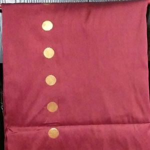 Maroon Silk Saree with Blouse