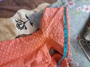 Peach Sequined Kurta freedelivery whodoesn't offer
