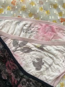 2 Pack Women's Briefs - Floral &amp; Lace