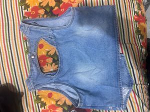 Denim Dungaree Dress