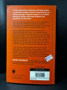 The Subtle Art Of Not Giving A F*ck Book
