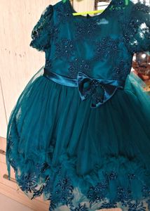Sparkling Teal Party Dress