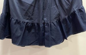Navy Blue Tiered Skort