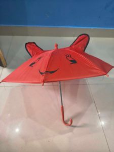 Cute Red Umbrella with Bunny Ears