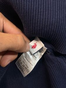 US Polo Assn Cable Knit Navy Sweater