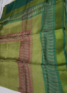 Elegant Green Handloom Chanderi Silk Saree