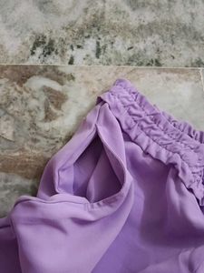 Lavender Elastic Waist Pants