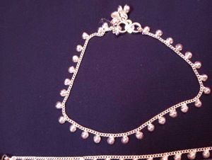 silver anklet