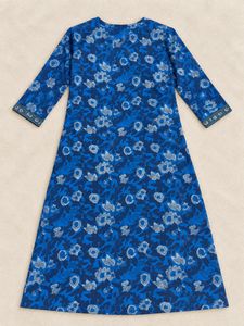 Blue Floral Libas Kurti Set 💙🌸