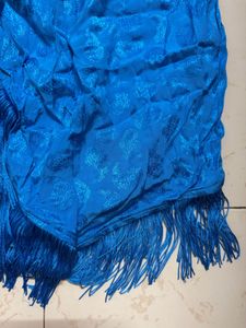 Blue Fringed Skirt