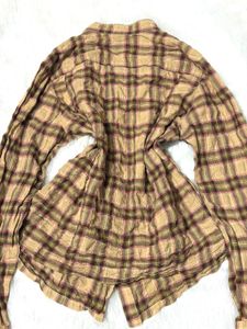 Plaid y2k fitted shirt