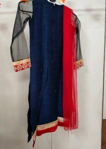 Elegant Navy Blue Saree