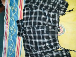 Stylish Plaid  crop top