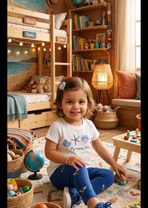 3-4 year Cute Bee & Seashell Outfit Set