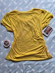 Yellow Embellished T-Shirt