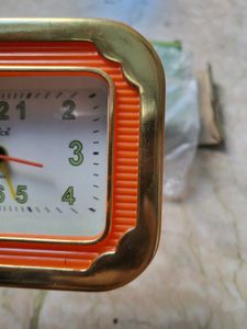 Vintage Orange Alarm Clock