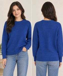 Classic Blue Crewneck Sweater