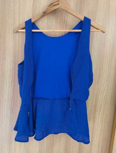 Chic Blue Layered Tank Top
