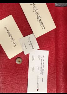 Yves Saint Laurent Red Clutch