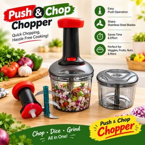 triple blade Manual Food Chopper