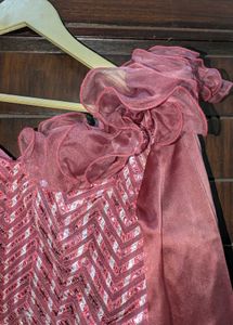 Maroon &amp; Silver Lehenga