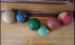 6 Balls For Games (1plastic, Rest Leather)