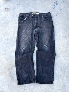 Men's Distressed Charcoal Grey Jeans
