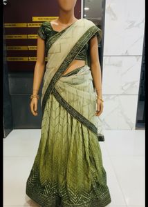 Designer Lengha And Saree 2 In One 😍❤️
