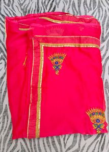 pink colour saree