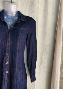 Classic Blue Denim Shirt Dress