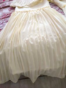 Elegant Cream Sharara Suit Set