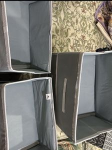 Grey Storage Organizers (Set Of 3)