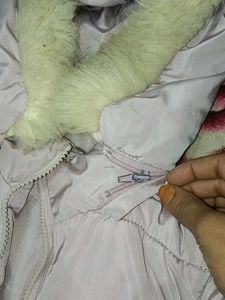 Lilac Hooded Puffer Jacket