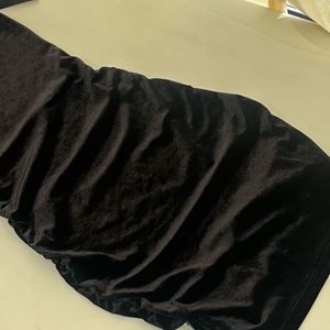 Black Velvet Bodycon Dress