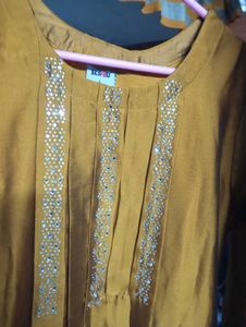 L Size Stone Work Kurti
