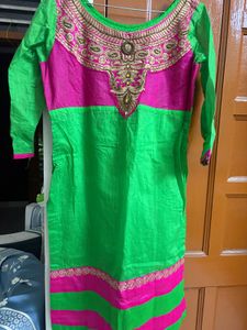 Vibrant Embroidered Kurta
